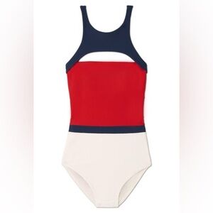 Summersalt the intercoastal red white and blue one piece size 4